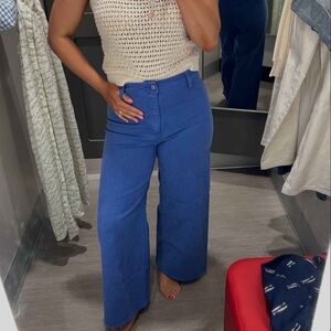 Women's High-Rise Sailor Wide Leg Ankle Jeans - Universal Thread™ blue